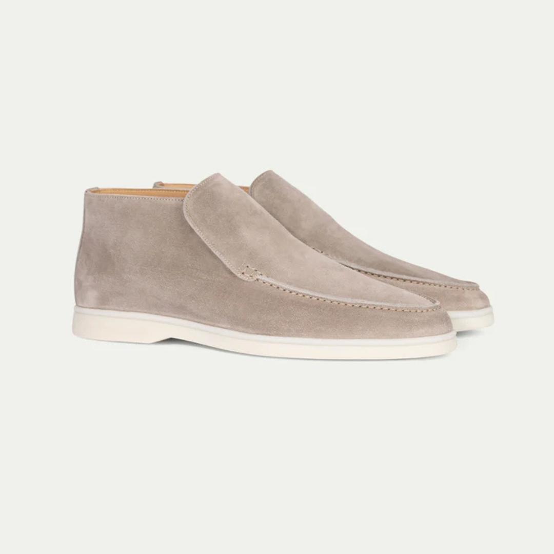 Soft grey avenue loafers