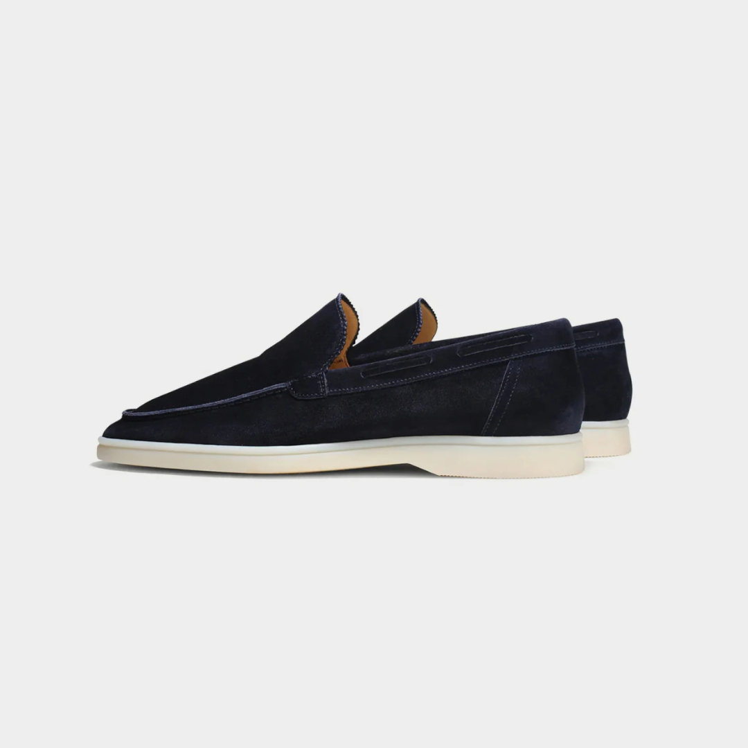 Marineblaue Velar-Loafers