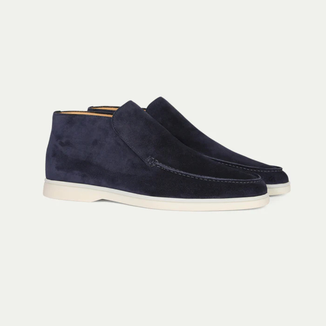 Navy blue avenue loafers