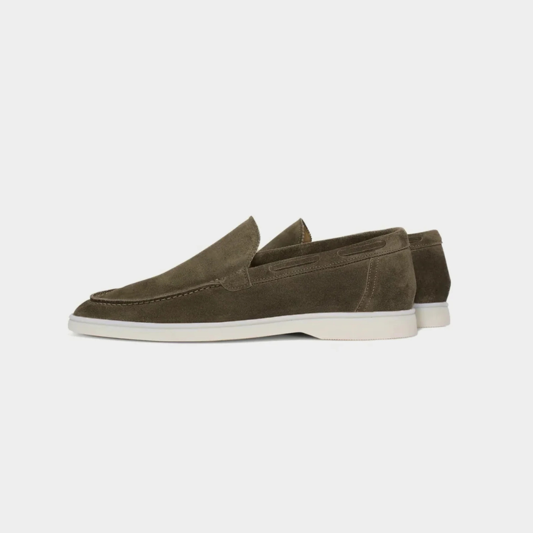 Salbeigrüne Velar-Loafer