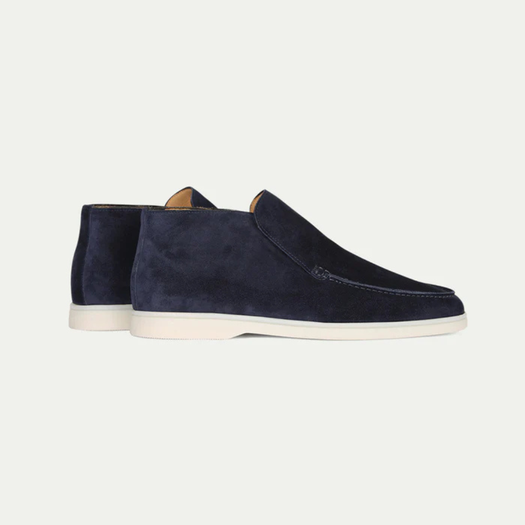 Navy blue avenue loafers