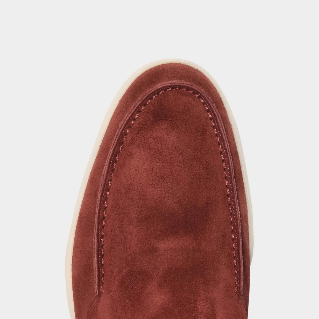 Wine velar loafers