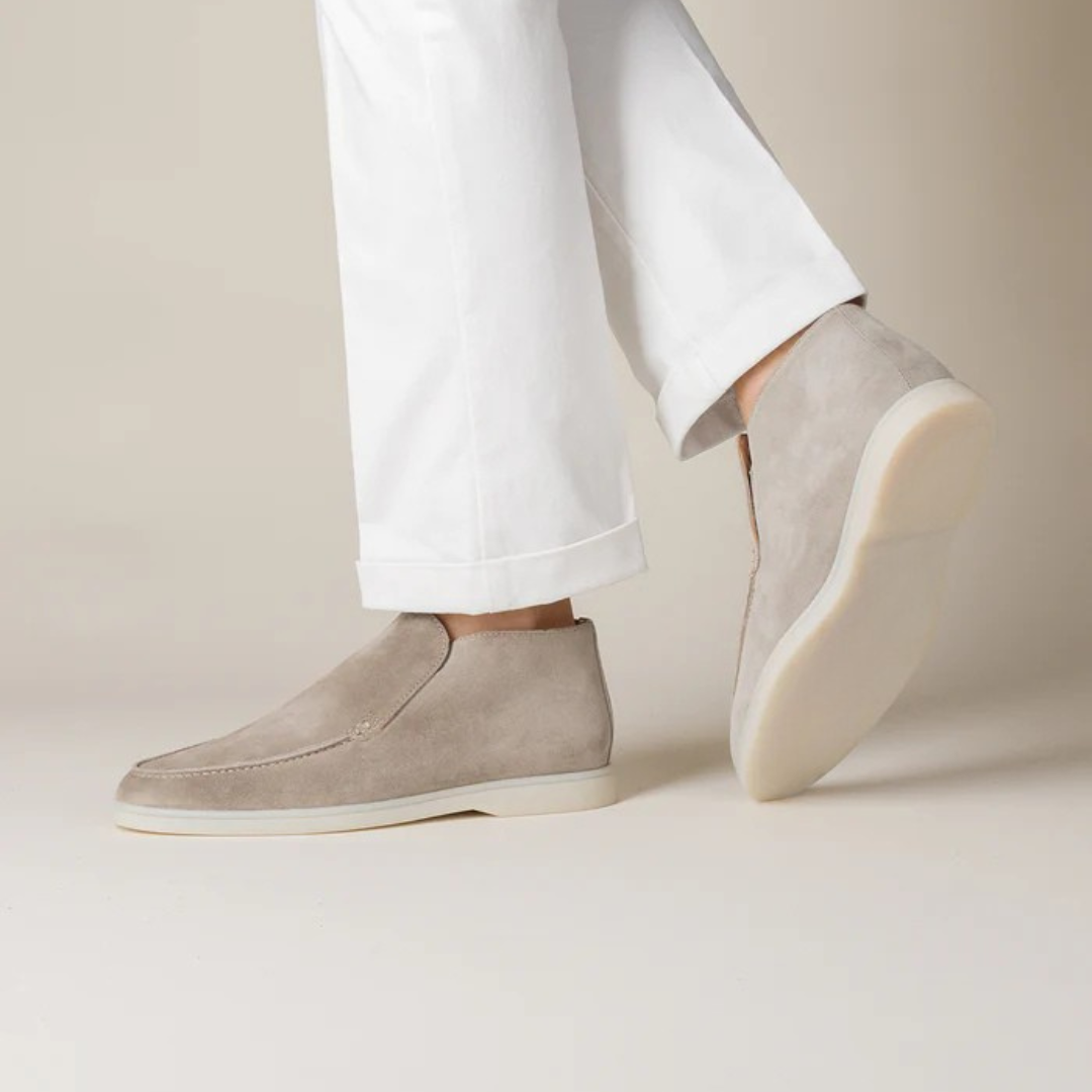 Soft grey avenue loafers