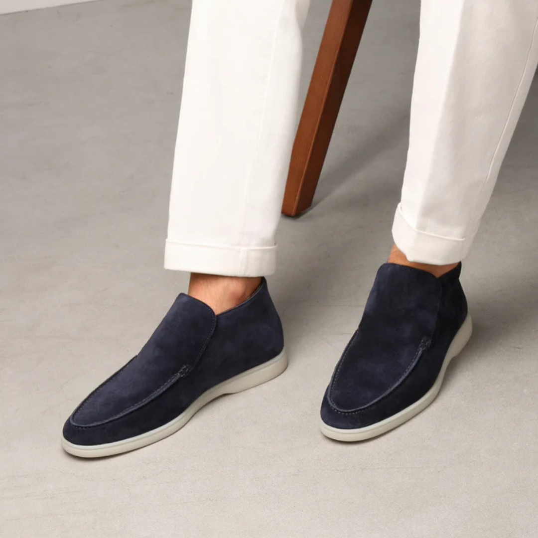 Navy blue avenue loafers