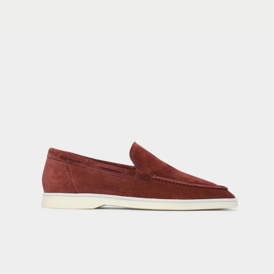 Wine velar loafers